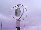 The Globuan VAWT running under test at RAL 
during March 2000